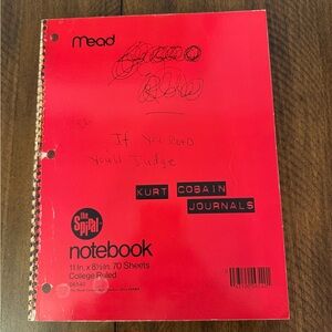 Kurt Cobain Nirvana ‘Journals’ Notebook Coffee Table Book
